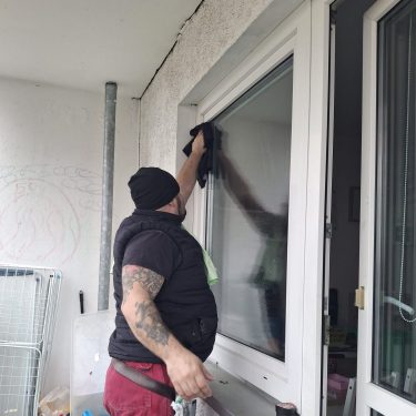 Fenster nach professioneller Glasreinigung